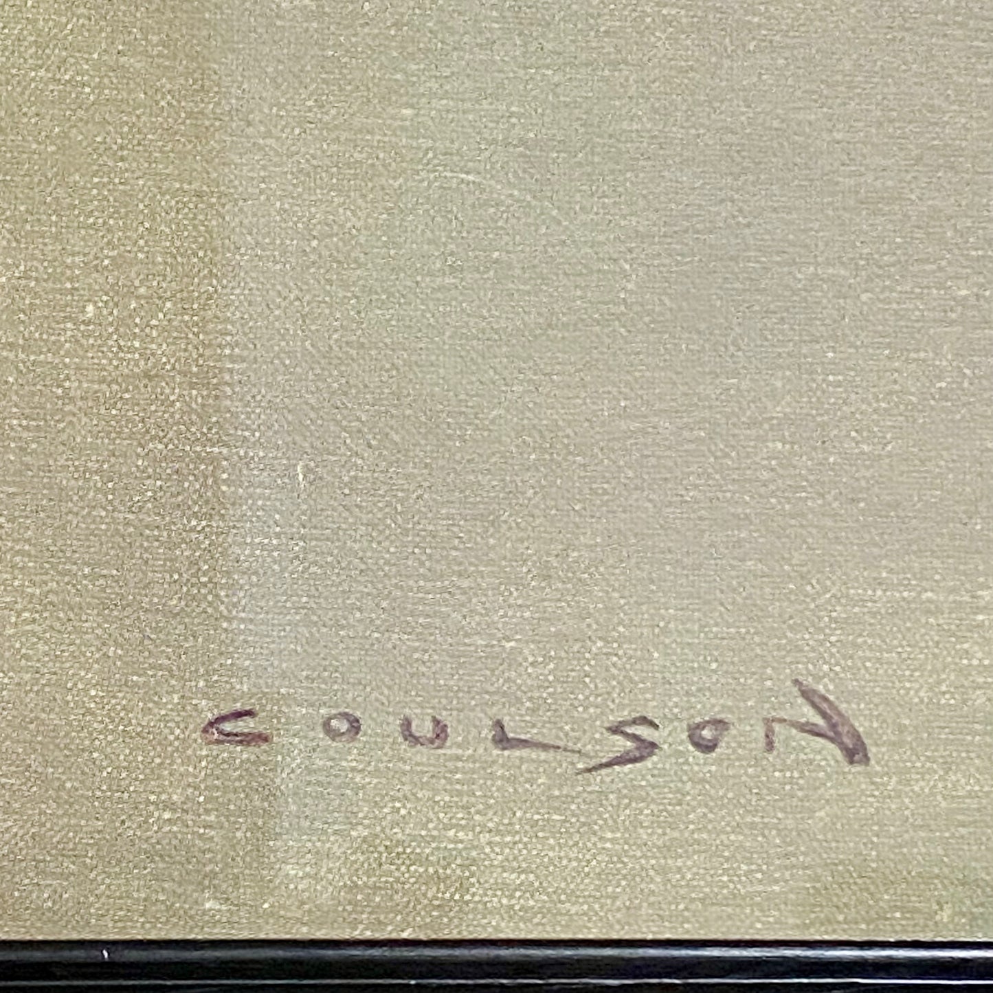 Vintage Outbound Lancaster Bomber In Flight Large Print Signed Gerald Coulson