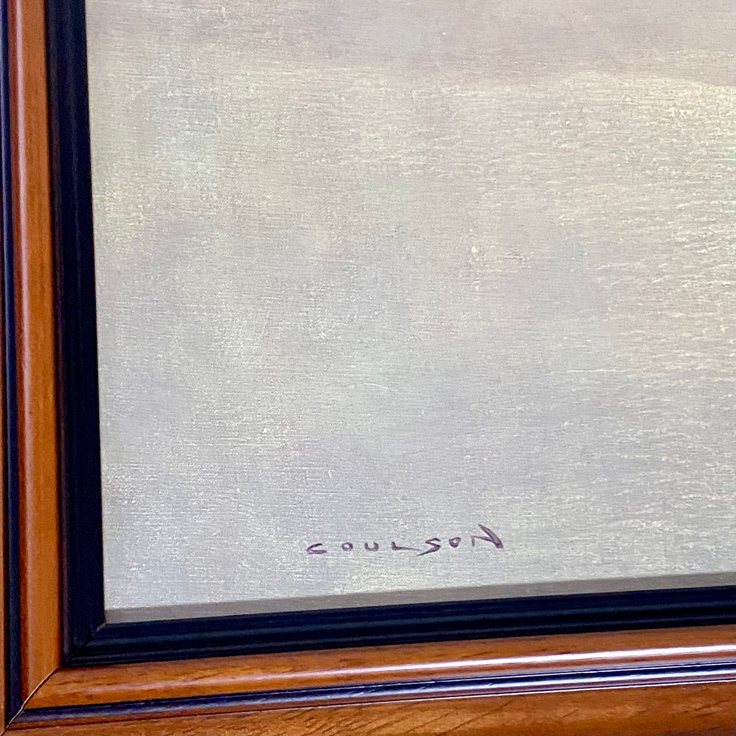 Vintage Outbound Lancaster Bomber In Flight Large Print Signed Gerald Coulson