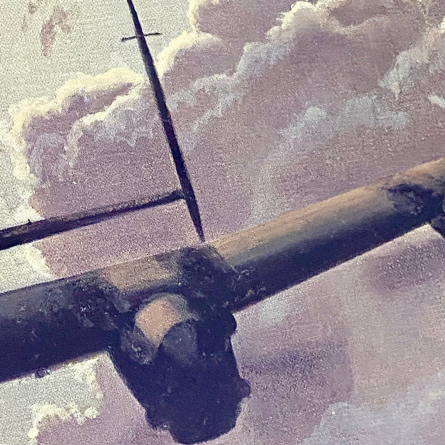 Vintage Outbound Lancaster Bomber In Flight Large Print Signed Gerald Coulson