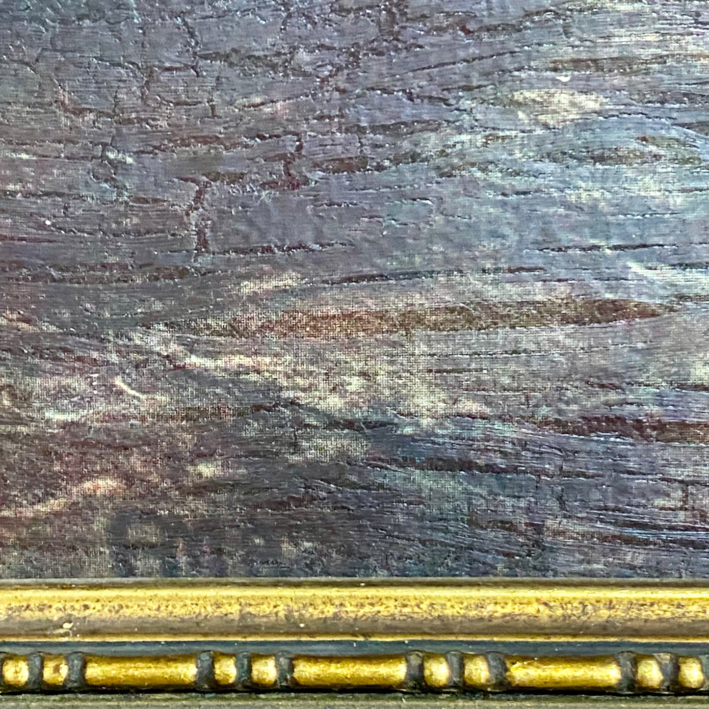 Vintage The Hunt Breakfast Textured Canvas Print After Frank Moss Bennett Framed