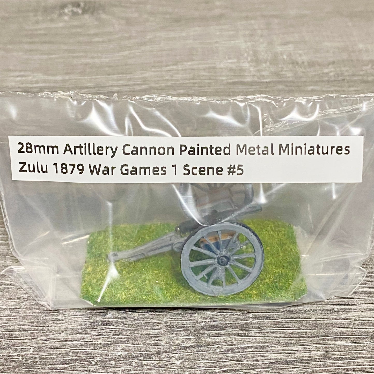 28mm Artillery Cannon Painted Metal Miniatures Zulu 1879 War Games 1 Scene #5