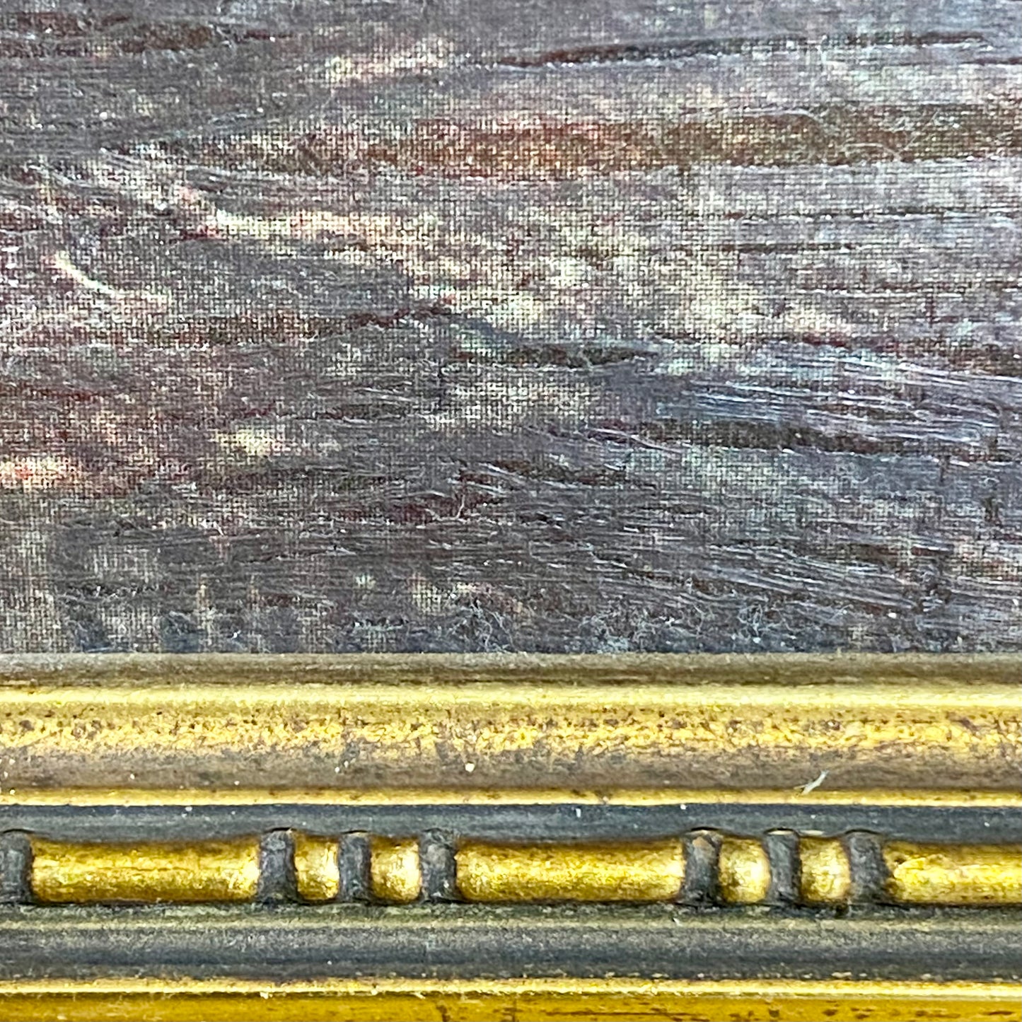 Vintage The Hunt Breakfast Textured Canvas Print After Frank Moss Bennett Framed