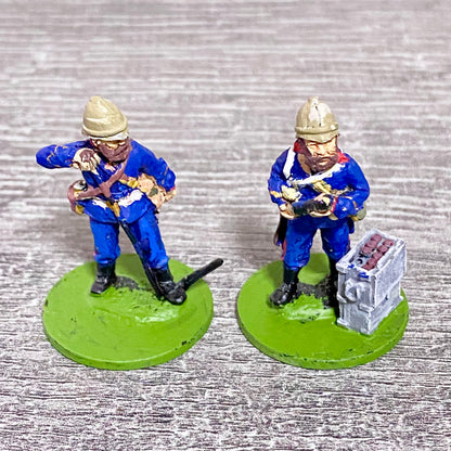 28mm British Artillerymen Painted Metal Miniatures Zulu 1879 War Games 2 Fig #15