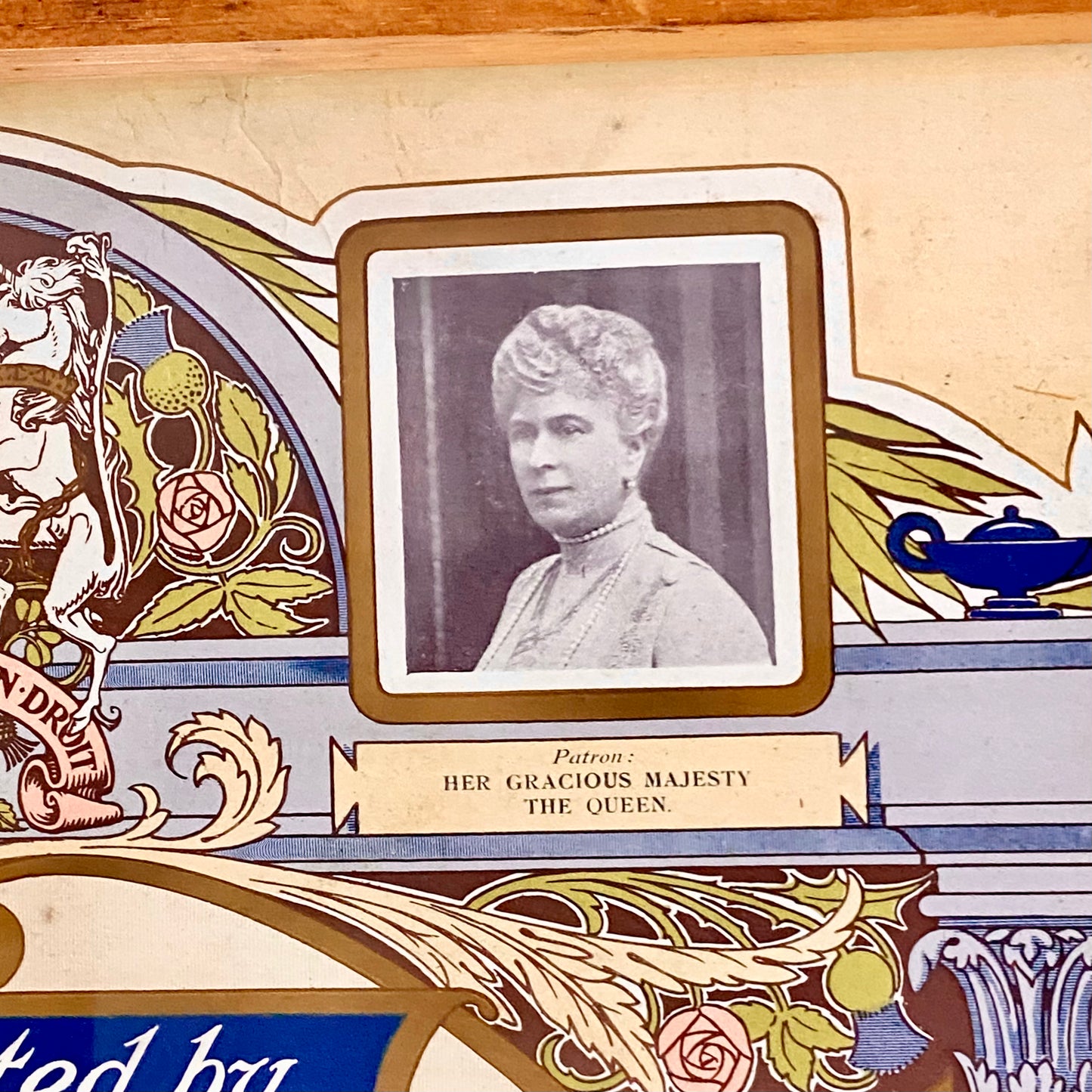 Senior Scholars Award Shaftesbury 1928 Certificate On Board Signed King George V