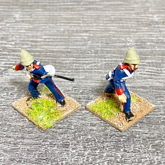 28mm British Artillerymen Painted Metal Miniatures Zulu 1879 War Games 2 Fig #21