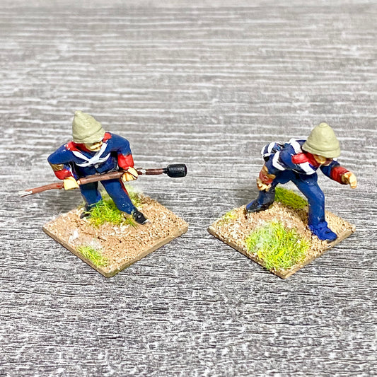 28mm British Artillerymen Painted Metal Miniatures Zulu 1879 War Games 2 Fig #22