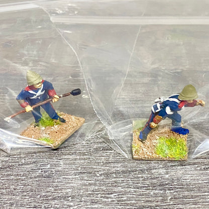 28mm British Artillerymen Painted Metal Miniatures Zulu 1879 War Games 2 Fig #22