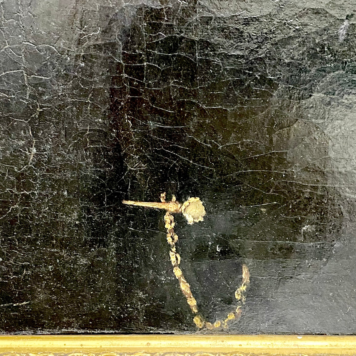 19th Century Seated Gentleman Portrait Burns & Byron Books Oil On Canvas Framed