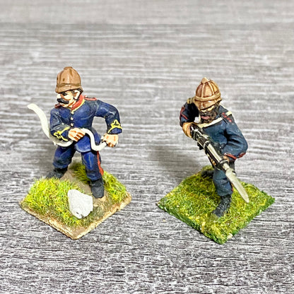 28mm British Artillerymen Painted Metal Miniatures Zulu 1879 War Games 2 Fig #25