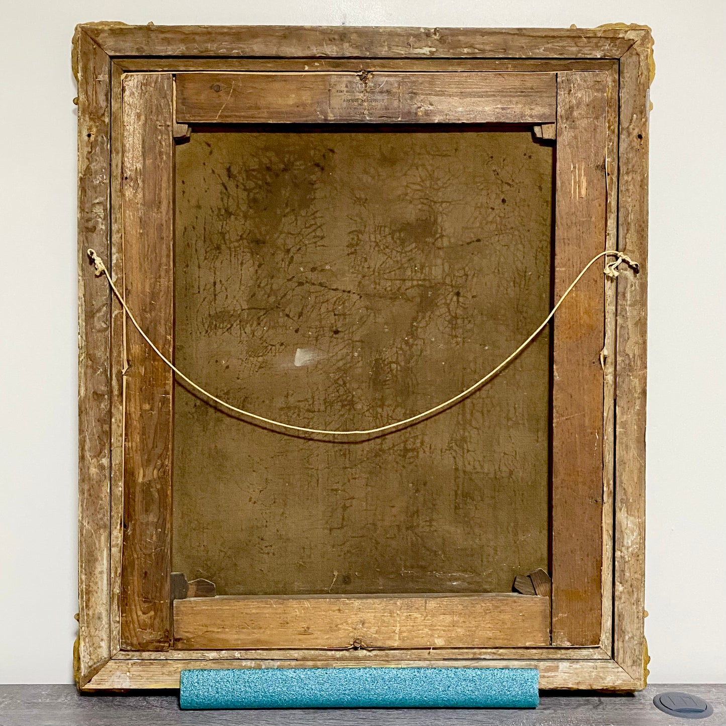 19th Century Seated Gentleman Portrait Burns & Byron Books Oil On Canvas Framed