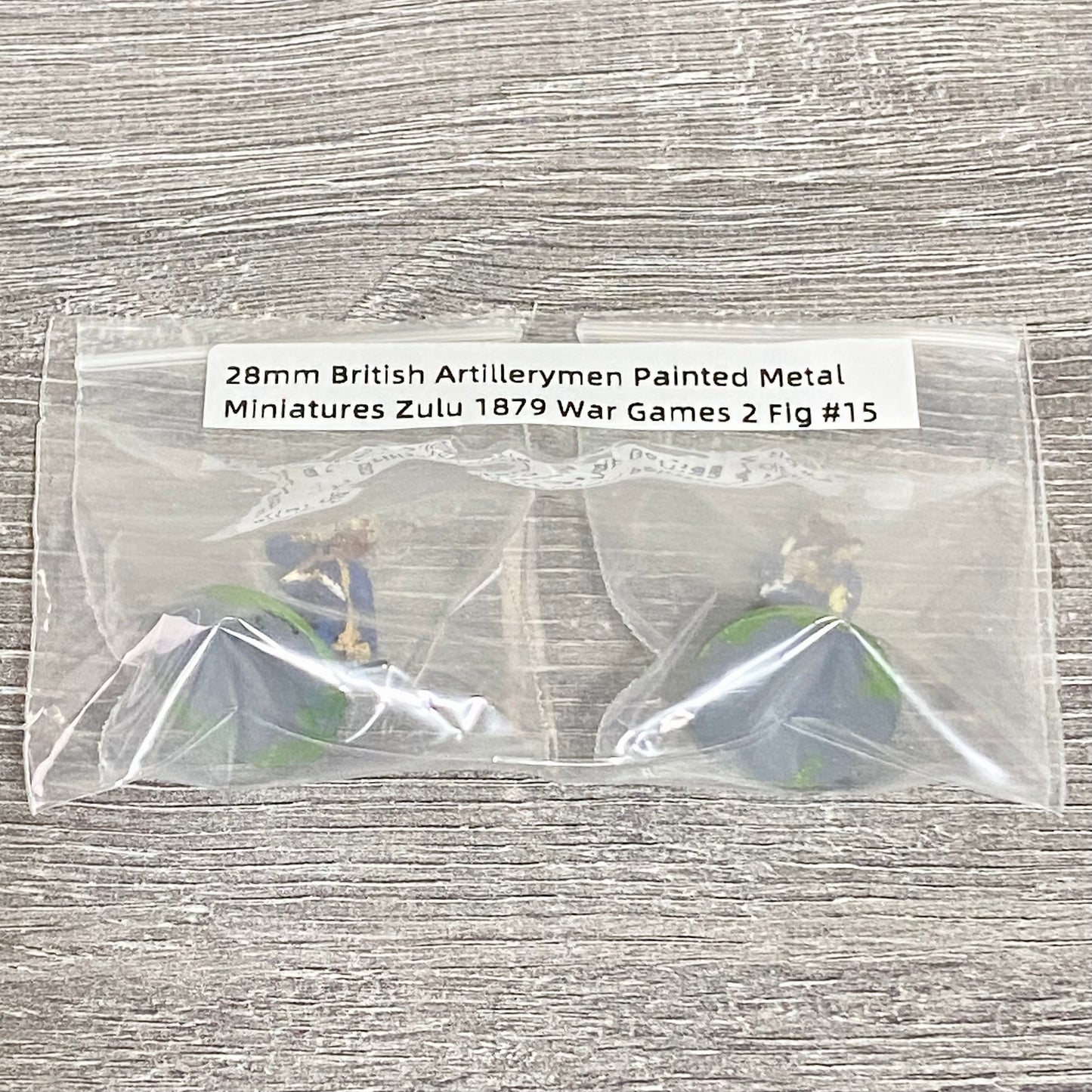 28mm British Artillerymen Painted Metal Miniatures Zulu 1879 War Games 2 Fig #15