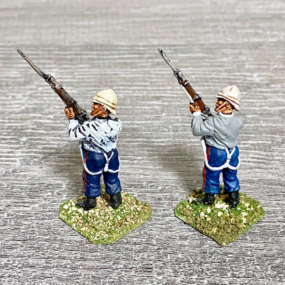 28mm 24th Regiment Infantry Painted Metal Miniatures Zulu War Games 2 Figs #4