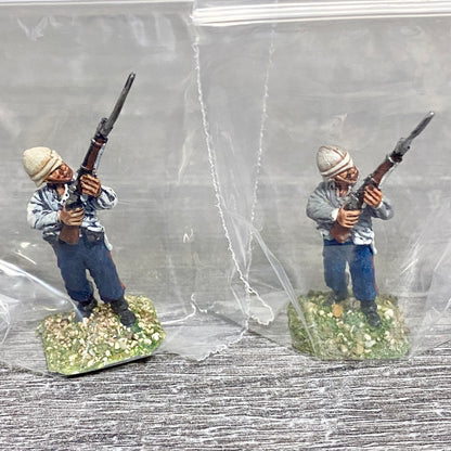 28mm 24th Regiment Infantry Painted Metal Miniatures Zulu War Games 2 Figs #4