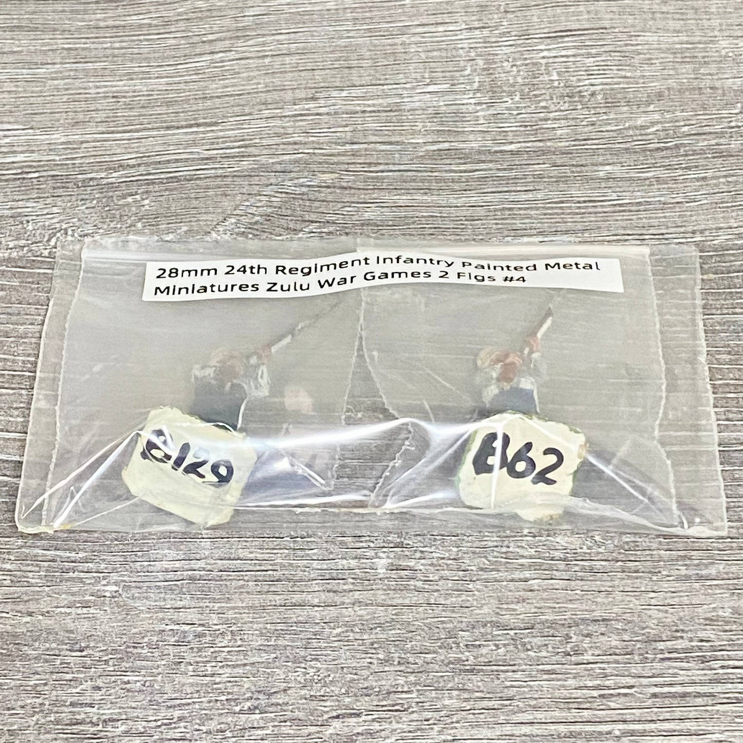 28mm 24th Regiment Infantry Painted Metal Miniatures Zulu War Games 2 Figs #4