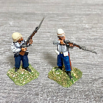 28mm 24th Regiment Infantry Painted Metal Miniatures Zulu War Games 2 Figs #5
