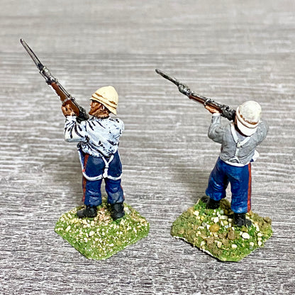 28mm 24th Regiment Infantry Painted Metal Miniatures Zulu War Games 2 Figs #5