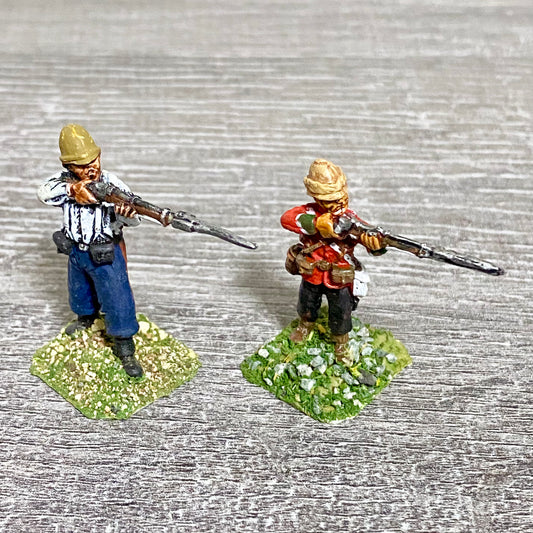 28mm 24th Regiment Infantry Painted Metal Miniatures Zulu War Games 2 Figs #6