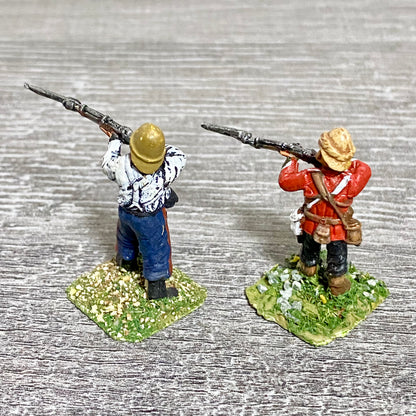 28mm 24th Regiment Infantry Painted Metal Miniatures Zulu War Games 2 Figs #6