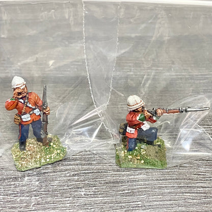 28mm 24th Regiment Infantry Painted Metal Miniatures Zulu War Games 2 Figs #7