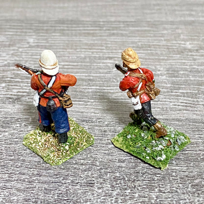 28mm 24th Regiment Infantry Painted Metal Miniatures Zulu War Games 2 Figs #8