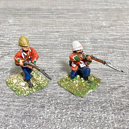 28mm 24th Regiment Infantry Painted Metal Miniatures Zulu War Games 2 Figs #9