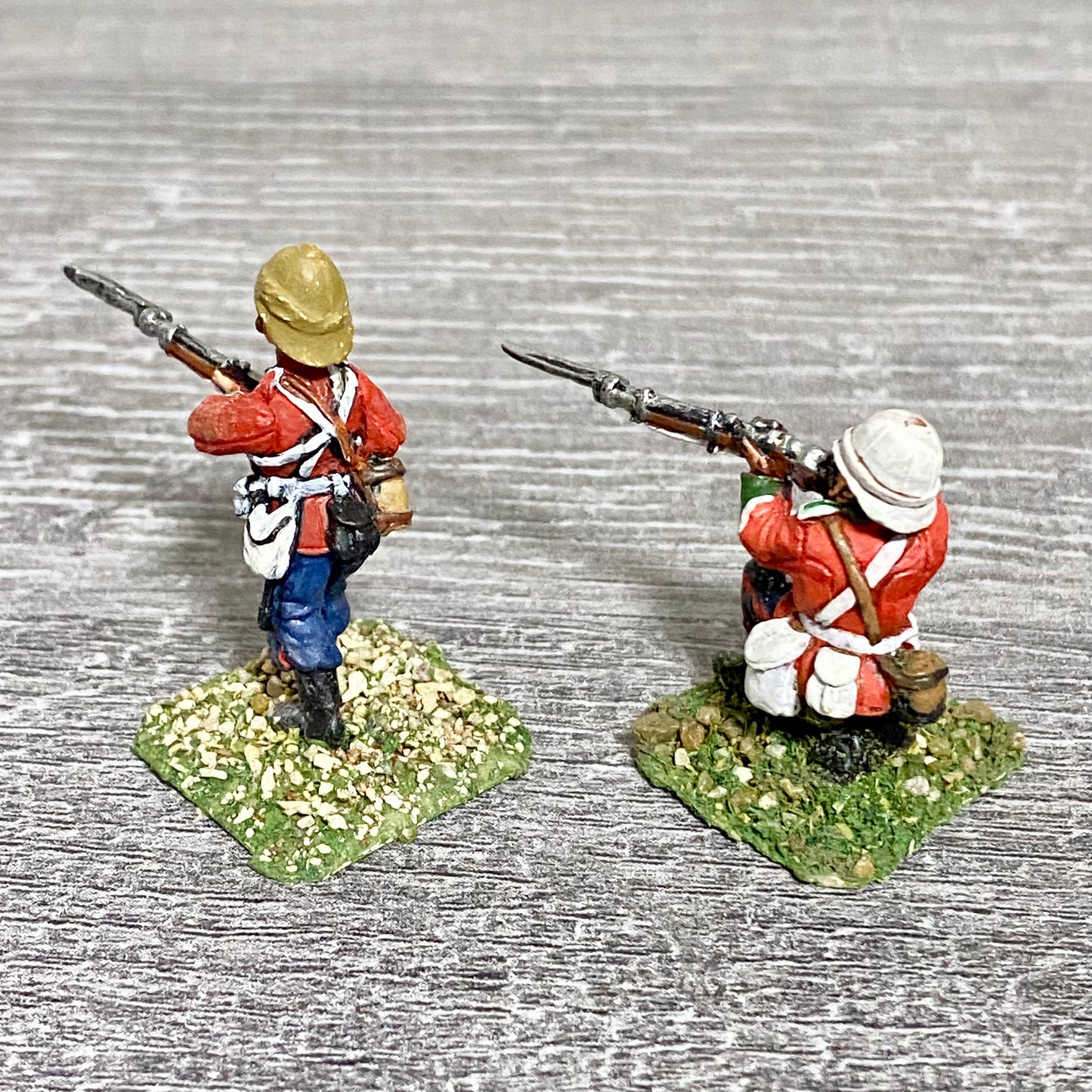 28mm 24th Regiment Infantry Painted Metal Miniatures Zulu War Games 2 Figs #9