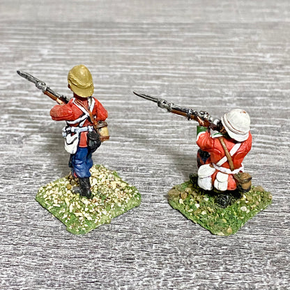 28mm 24th Regiment Infantry Painted Metal Miniatures Zulu War Games 2 Figs #9