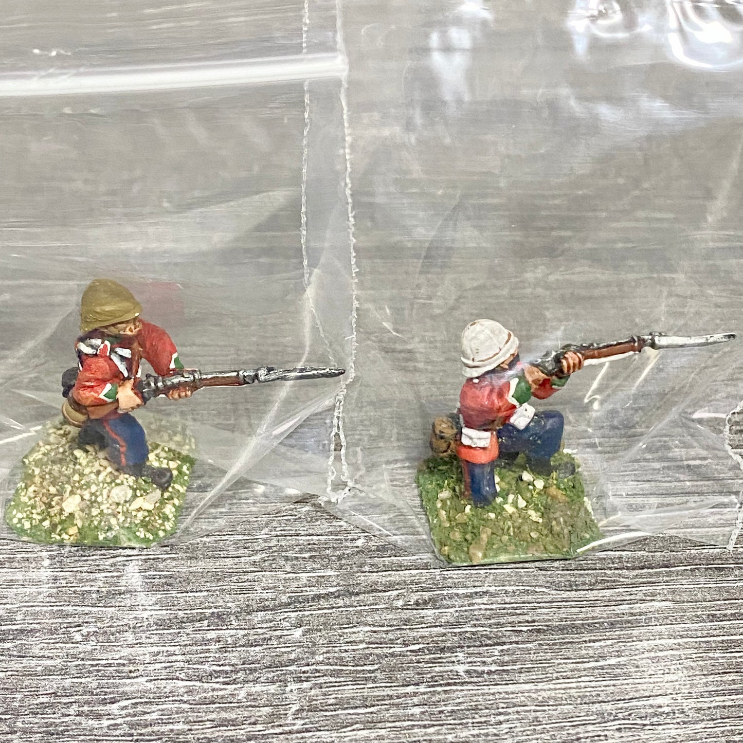 28mm 24th Regiment Infantry Painted Metal Miniatures Zulu War Games 2 Figs #9