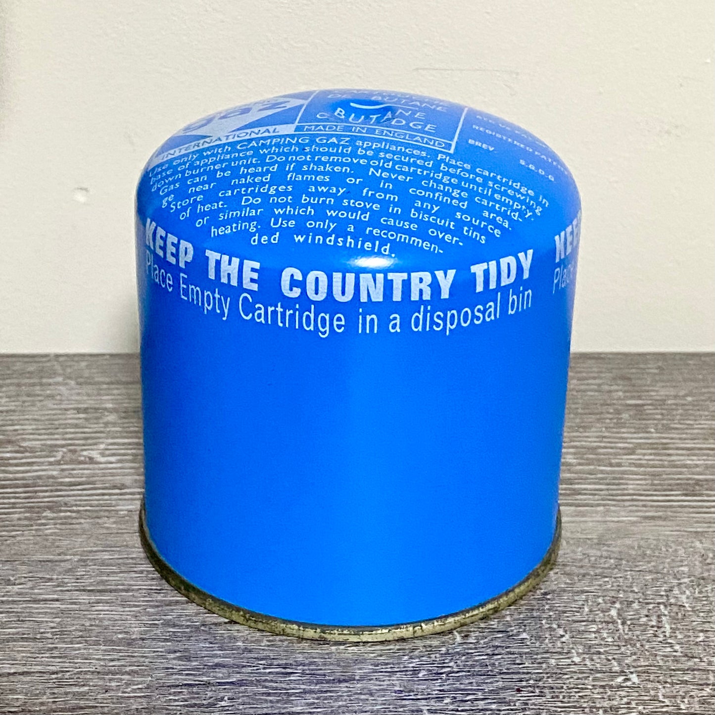 Vintage Campingaz C400 Gas Lantern Light Lamp & Spare Canister With Storage Box