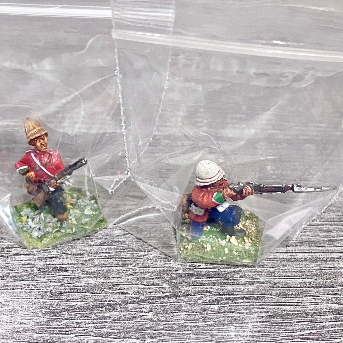 28mm 24th Regiment Infantry Painted Metal Miniatures Zulu War Games 2 Figs #10