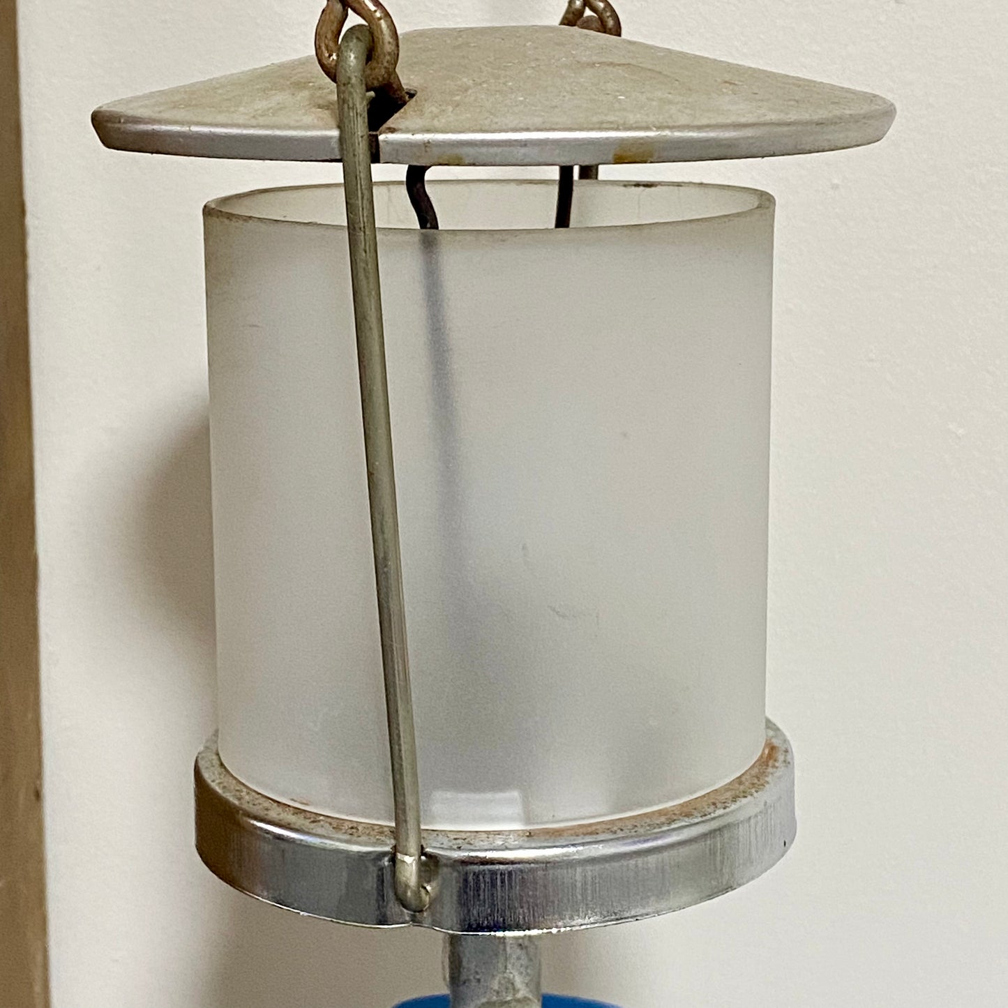 Vintage Campingaz C400 Gas Lantern Light Lamp & Spare Canister With Storage Box