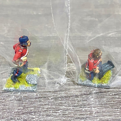 28mm 24th Regiment Infantry Painted Metal Miniatures Zulu War Games 2 Figs #13