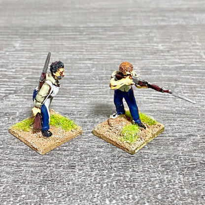 28mm 24th Regiment Infantry Painted Metal Miniatures Zulu War Games 2 Figs #14
