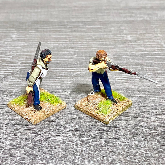 28mm 24th Regiment Infantry Painted Metal Miniatures Zulu War Games 2 Figs #14