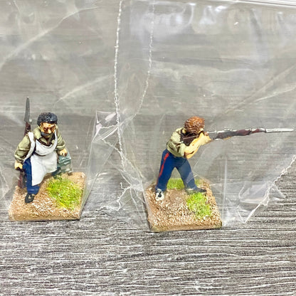 28mm 24th Regiment Infantry Painted Metal Miniatures Zulu War Games 2 Figs #14