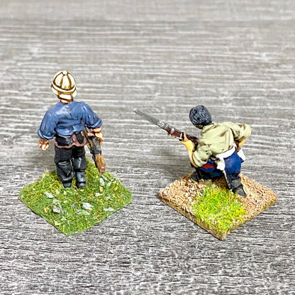 28mm 24th Regiment Infantry Painted Metal Miniatures Zulu War Games 2 Figs #15