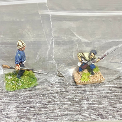 28mm 24th Regiment Infantry Painted Metal Miniatures Zulu War Games 2 Figs #15