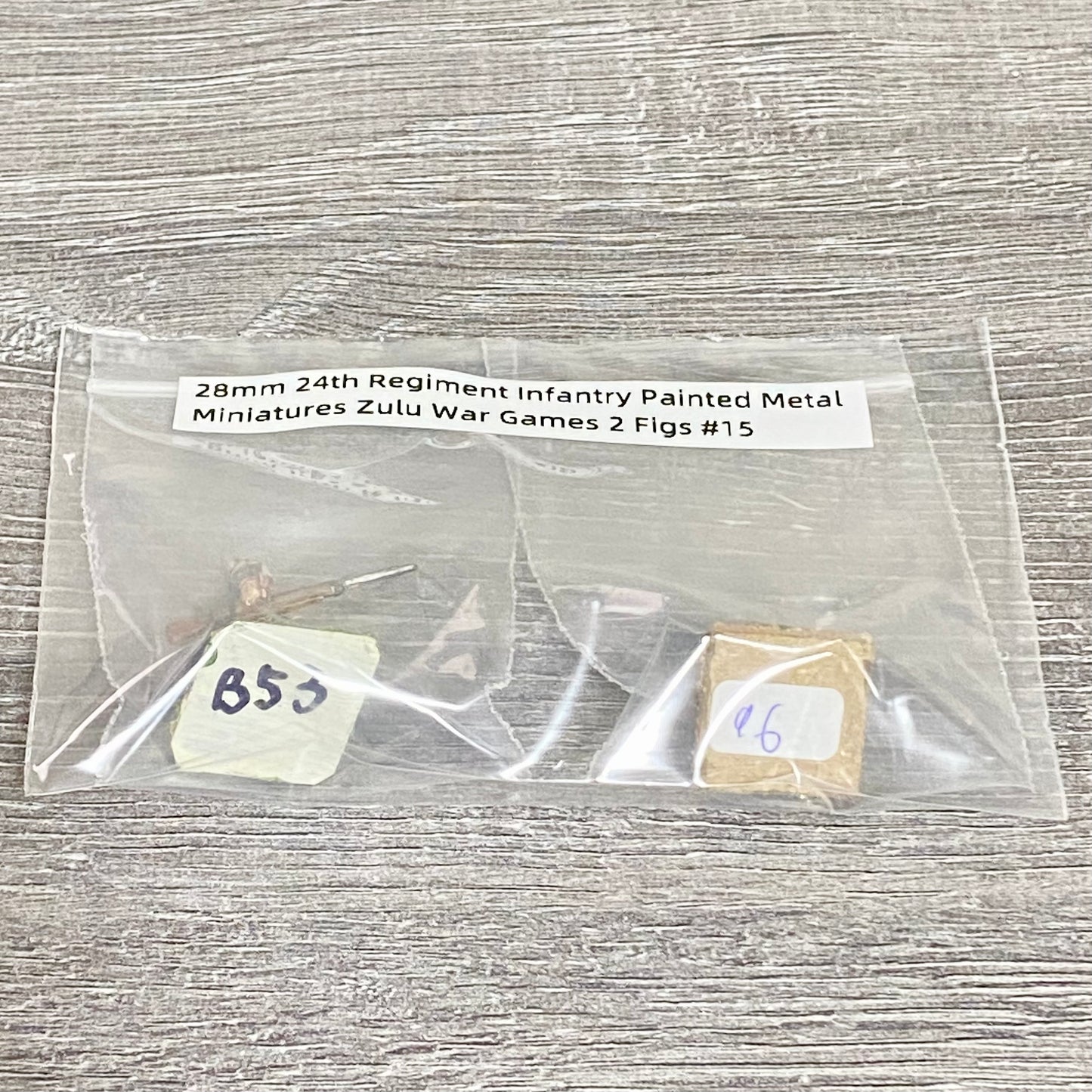 28mm 24th Regiment Infantry Painted Metal Miniatures Zulu War Games 2 Figs #15