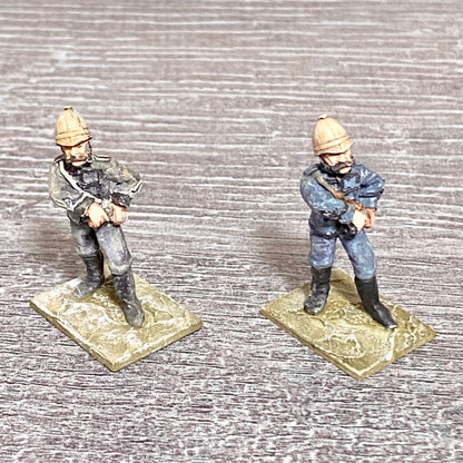 28mm 24th Regiment Infantry Painted Metal Miniatures Zulu War Games 2 Figs #16