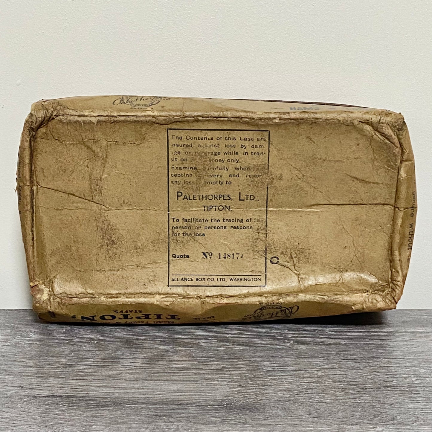 Vintage Palethorpes Sausages Display Box With Prop Sausages Royal Cambridge Rare