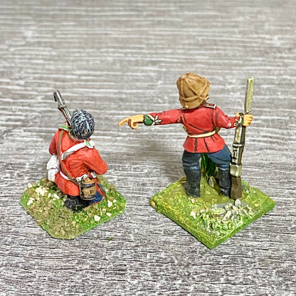 28mm 24th Regiment Infantry Painted Metal Miniatures Zulu War Games 2 Figs #12
