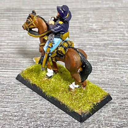 28mm American US Cavalry Mounted Painted Metal Miniatures Wild West Wargames #18