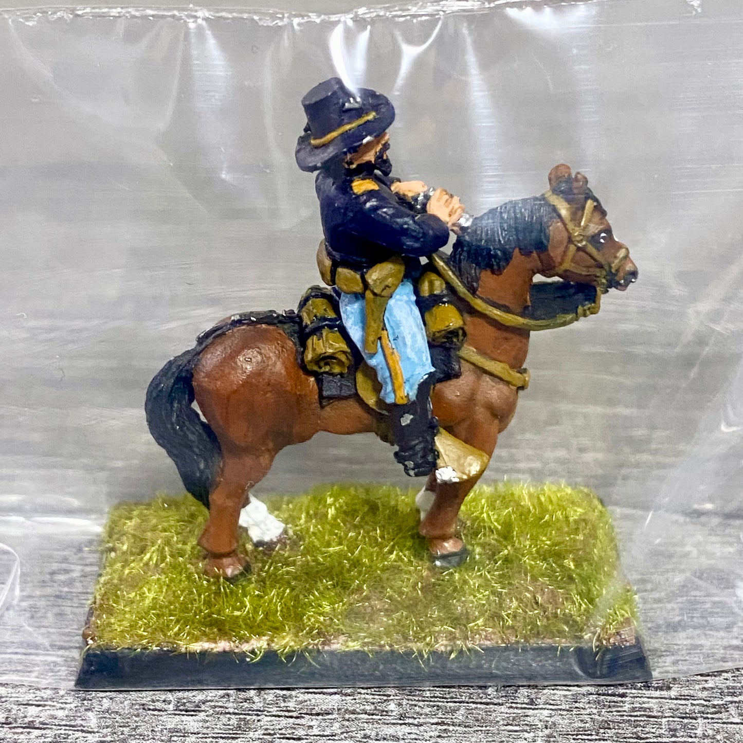 28mm American US Cavalry Mounted Painted Metal Miniatures Wild West Wargames #18