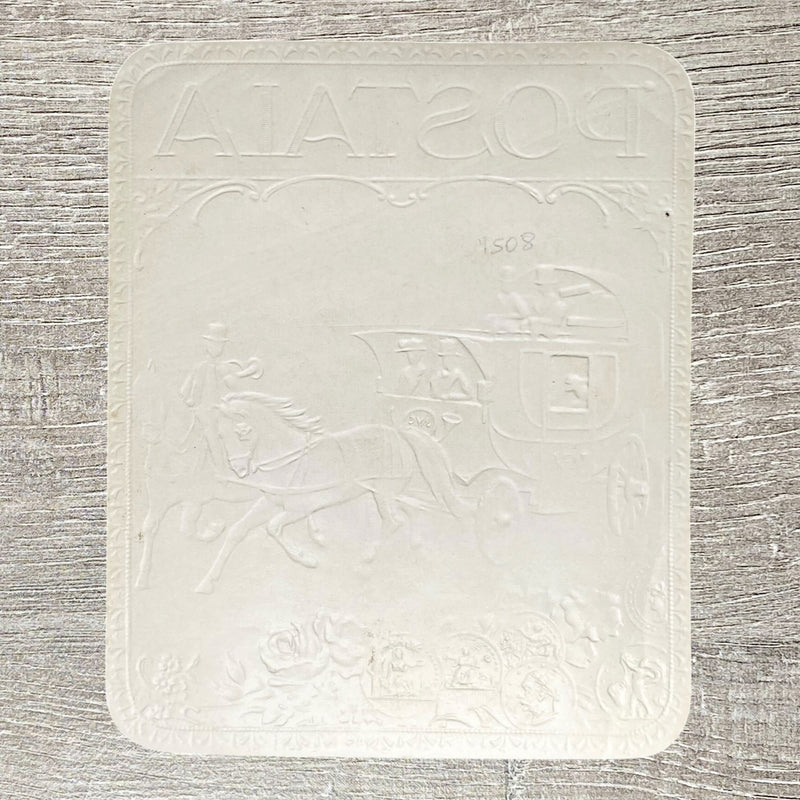 Vintage Postala Advertising Cigar Label Gold Embossed Early 20th Century Rare