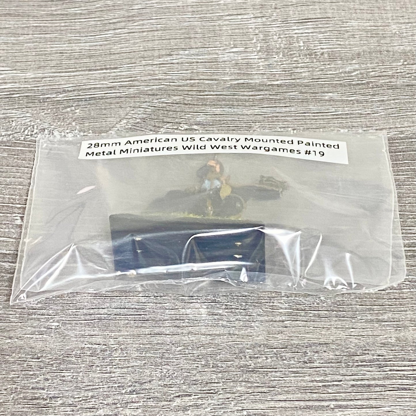 28mm American US Cavalry Mounted Painted Metal Miniatures Wild West Wargames #19