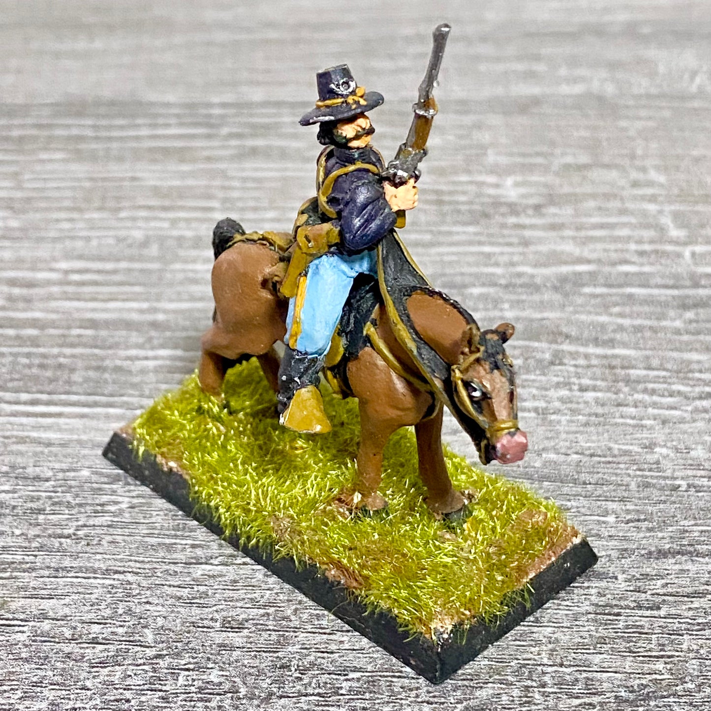 28mm American US Cavalry Mounted Painted Metal Miniatures Wild West Wargames #20