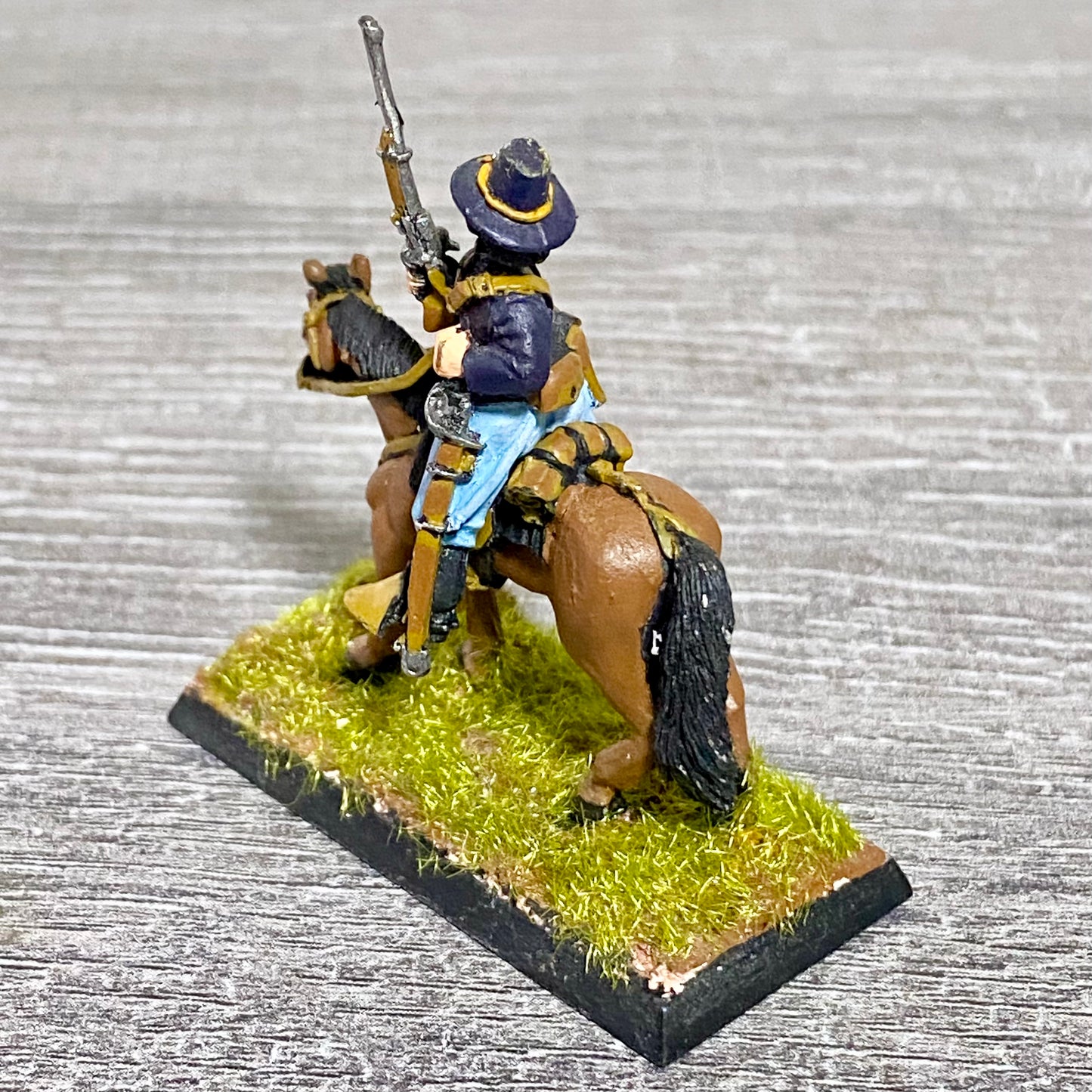 28mm American US Cavalry Mounted Painted Metal Miniatures Wild West Wargames #20