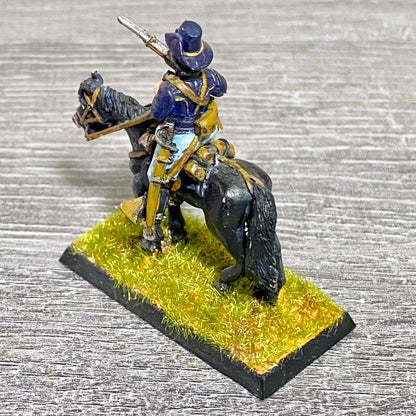 28mm American US Cavalry Mounted Painted Metal Miniatures Wild West Wargames #21