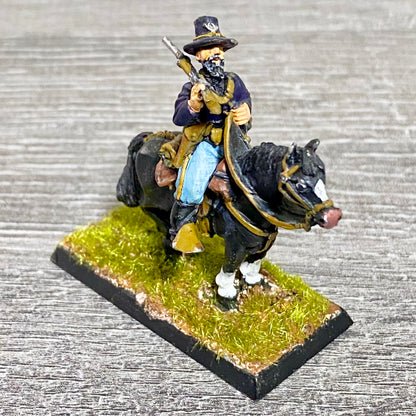 28mm American US Cavalry Mounted Painted Metal Miniatures Wild West Wargames #22