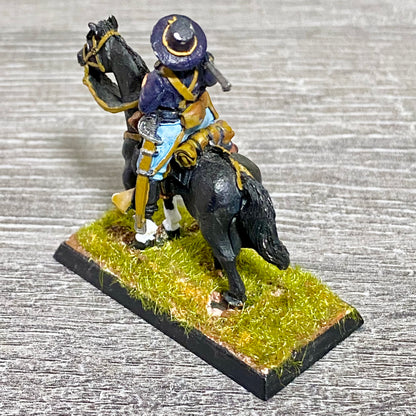 28mm American US Cavalry Mounted Painted Metal Miniatures Wild West Wargames #22